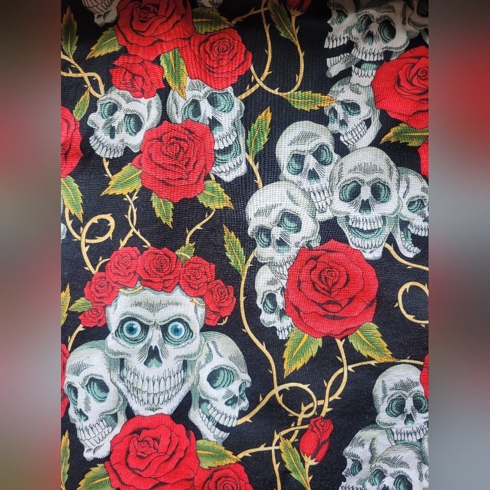 Banned Apparel Skull And Roses Dress, VGUC, Approximate Size S - Picture 5 of 7